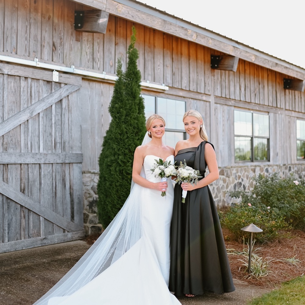 Elegant White Wedding Dress with Train